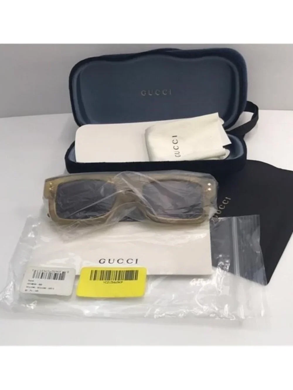 GUCCI EYEWEAR GG1085S SUNGLASSES Yellow & Grey